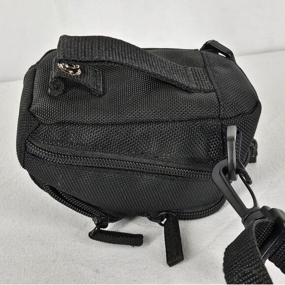 SONY CYBER-SHOT BLACK CAMERA NYLON CUSHIONED CASE WITH CARRY STRAP - Picture 8 of 10